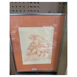 16ï¿½20 Signed Artwork with Framed Display