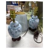 Floral Ceramic Table Lamps