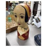 Hand-Painted 16-Inch Decorative Head