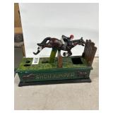Cast Iron Show Jumper Mechanical Bank