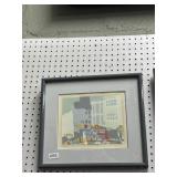 Limited Edition Cityscape Print in Frame