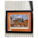 Framed Anatole Krasnyansky Seriolithograph