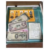 Coins, Banknotes, and Document