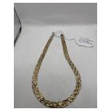 Tri-Color Woven Sterling Necklace