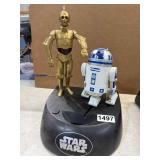 Star Wars C-3PO and R2-D2 Figures on Stand