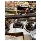 Brown Desk Lamp with Fluorescent Bulb