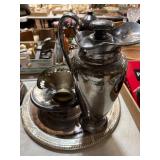 Silver-Plated Serving Set With Tray