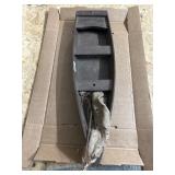 Vintage Model Boat Hull With Canvas Sail