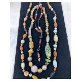 Three Beaded Necklaces