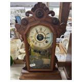 Victorian Walnut Parlor Clock, Circa 1890