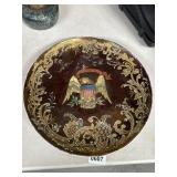 12-Inch Decorative Plate With Eagle Design