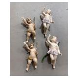Four Porcelain Angel Figurines