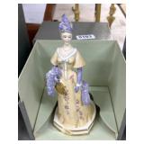 Porcelain Figurine With Floral Dress