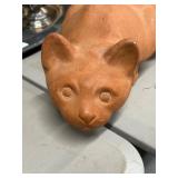 Terracotta Cat Figurine