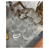 Glassware with Etched Designs