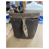Leather Binocular Case With Binoculars