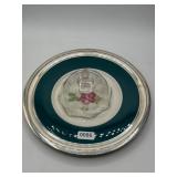 Castleton China Plate With Glass Domes