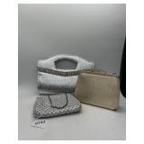 Three Glitter Clutch Bags