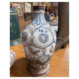 16-Inch Italy Painted Pottery Vase Lamp Base