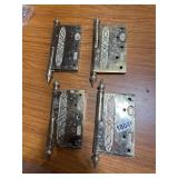 4 Heavy Brass Door Hinges