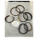 7 Tortoise Shell Bangles
