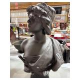 24-Inch Victorian Metal Bust