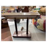 Vintage Brass Desk Lamp with Marble Base