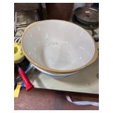 Two Stoneware Mixing Bowls