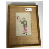 Antique Chinese Japanese Watercolor Art