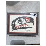 Small Artwork Depicting an Eagle