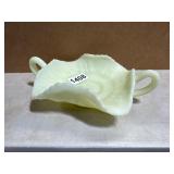 Fenton Custard Glass Bowl With Handles