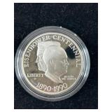 1990 Eisenhower Centennial Silver Dollar