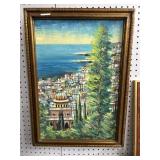 Framed 18ï¿½25ï¿½ Oil on Canvas Landscape