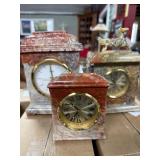 Three Pedre Quartz Desk Clocks