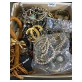 Box Lot of Mixed Costume Jewelry