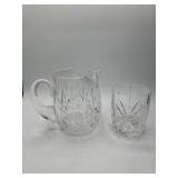 Crystal Pitcher and 4 Glasses Set