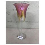 11-Inch Artist-Signed Art Glass Vase