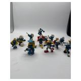 15 Vintage Schleich Smurf Figures