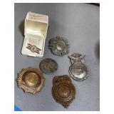 6 Vintage Badges