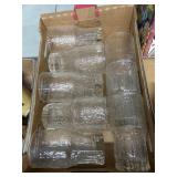 Clear Glass Textured Tumblers