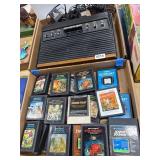 Vintage Atari CX-2600 Console and 24 Games