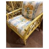 Ficks Reed Upholstered Rattan Chair