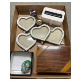 Limoges Boxes and Heart Frames