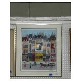Framed 23ï¿½26ï¿½ Street Scene Artwork