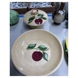 Watt Pottery Apple Serving Pieces