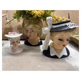 Three Head Vase Planters