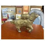 Vintage Cast Metal Dog Bank