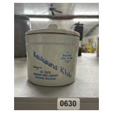 Kaukauna Klub Crock With Lid