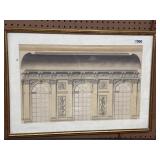 18ï¿½24 Architectural Artwork in Frame