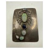 Sterling Silver Scorpion Belt Buckle